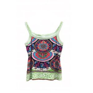 Soft Surroundings Tank Top Floral Abstact Print Women S Small Festi Festival